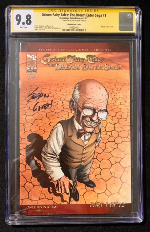 Grimm Fairy Tales The Dream Eater Saga #1 Cover CGC 9.8 Signed by Sean Chen